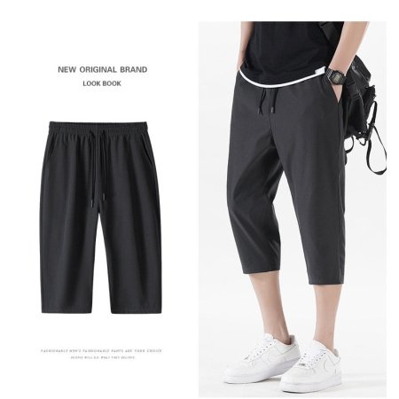 Мужские летние брюки из легкого льняного материала фотография