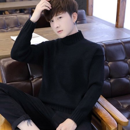 Мужской свитер с высоким воротником изображение