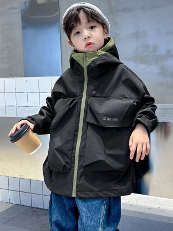 Детская мужская рабочая куртка весна-осень 2024 фото