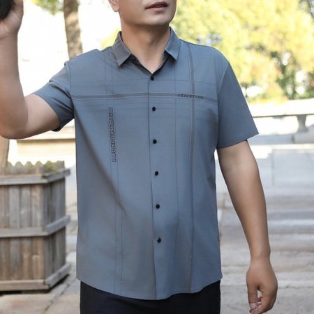 Мужской летний комплект с рубашкой из хлопка и футболкой фотография