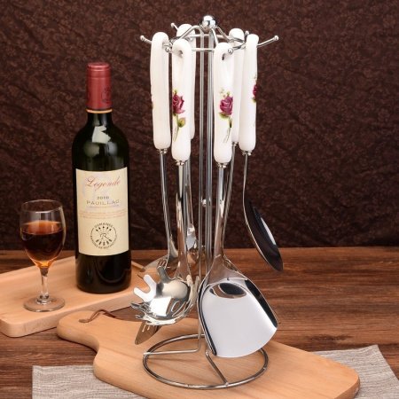 Набор кухонных лопаток из нержавеющей стали фото