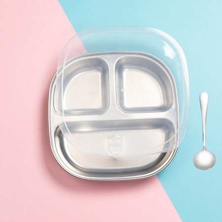 Детская посуда из нержавеющей стали фотография