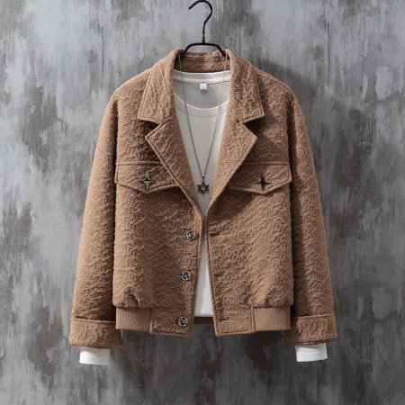 Мужская куртка в стиле панк для осенне-зимнего сезона фото