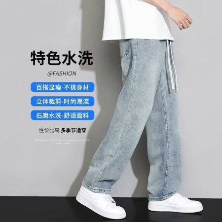 Мужские джинсы 2023 новой летней моды фотография