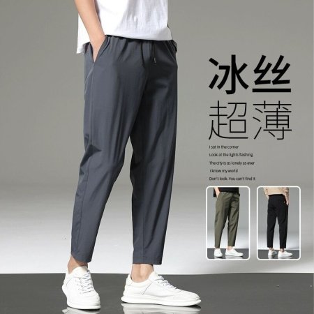 Летние мужские брюки из легкого материала изображение