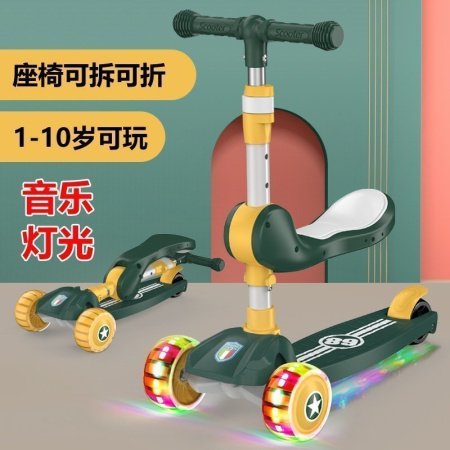 Детский трехколесный самокат фото