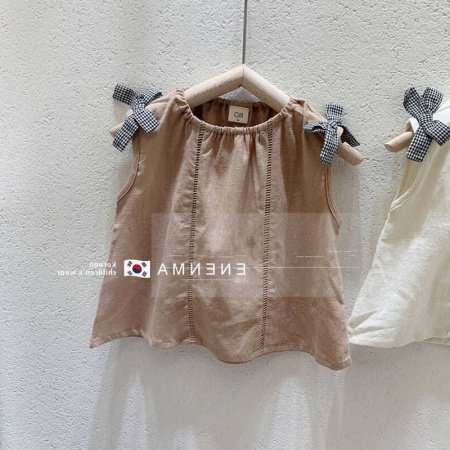 Детская хлопковая майка без рукавов фотография