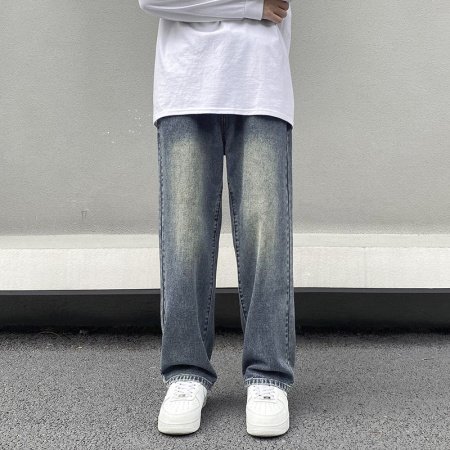 Джинсы мужские 2024 осенние новинки изображение