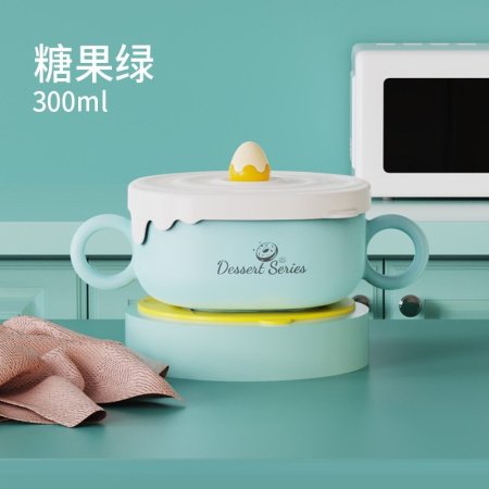 Детская пищевая чашка из нержавеющей стали с ручкой изображение