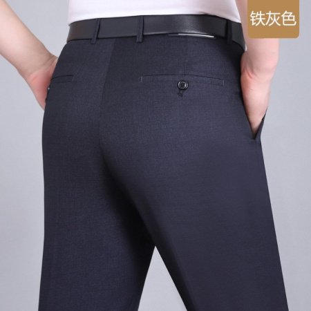 Летние мужские брюки из шелкового сурепа для делового стиля фотография