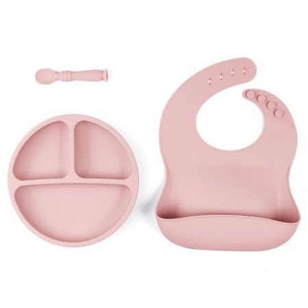 Детский набор посуды из силикона фото