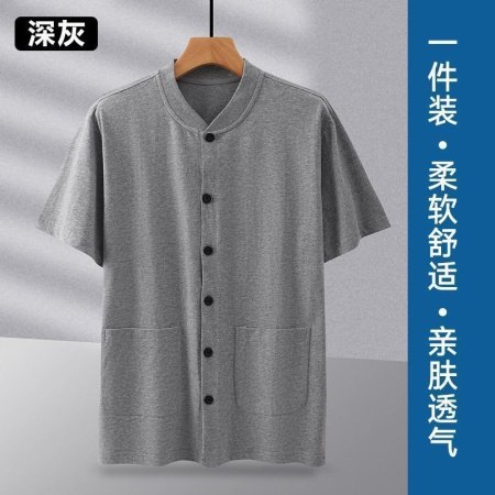 Мужская футболка с коротким рукавом из чистого хлопка изображение