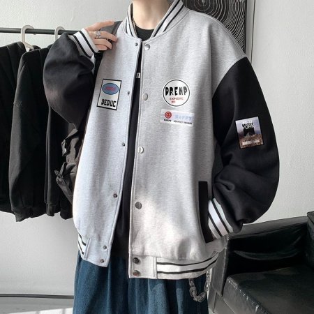 Мужская куртка бейсболка с добавлением флиса фотография