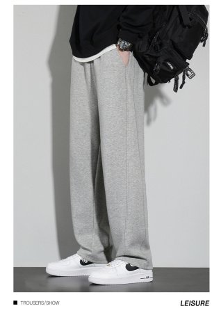 Мужские длинные брюки с прямыми штанинами изображение