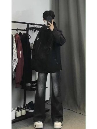 Мужские джинсы в стиле ретро фото