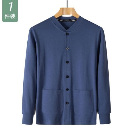 Мужская хлопковая футболка с длинным рукавом для пожилых фотография