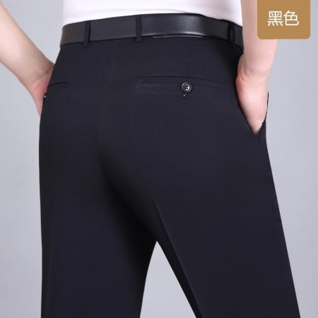 Летние мужские брюки из шелкового сурепа для делового стиля фотография