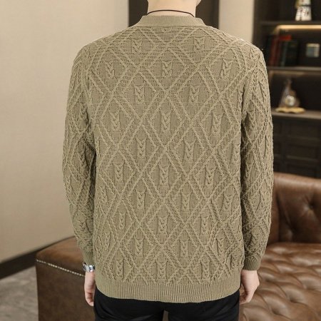 Мужская вязаная кардиган-свитер в стиле casual на весну и осень фото