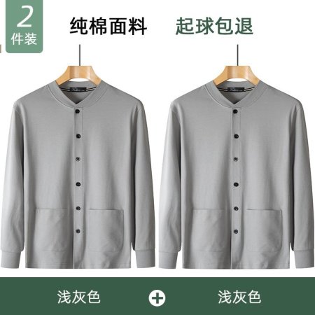 Мужская хлопковая футболка с длинным рукавом для пожилых фотография