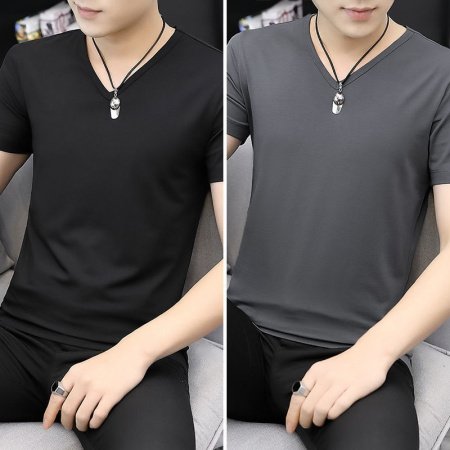 Мужская футболка из модала и льна изображение