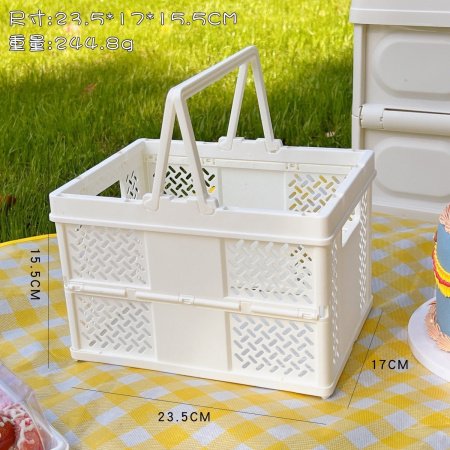 Складная корзина для пикника и хранения фотография