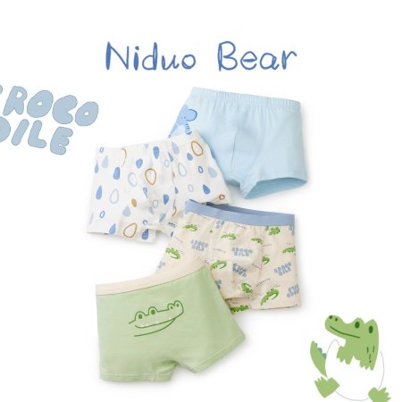 Набор мужских детских трусов из чистого хлопка изображение