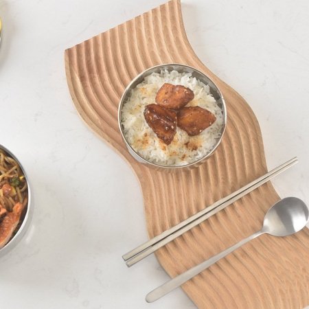 Детская круглая двухслойная нержавеющая стальная миска с крышкой фото