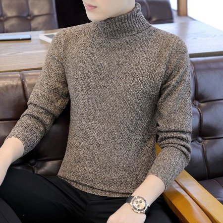 Мужской свитер с высоким воротником изображение