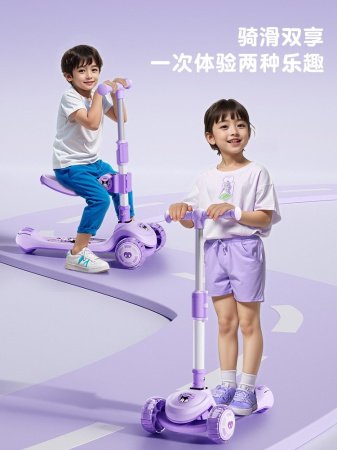 Детский трехколесный скейтборд изображение