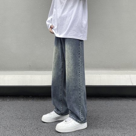 Джинсы мужские 2024 осенние новинки изображение