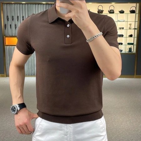 Мужская футболка POLO с коротким рукавом изображение