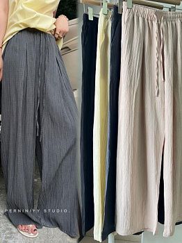 Летние широкие брюки для женщин 2024 фотография