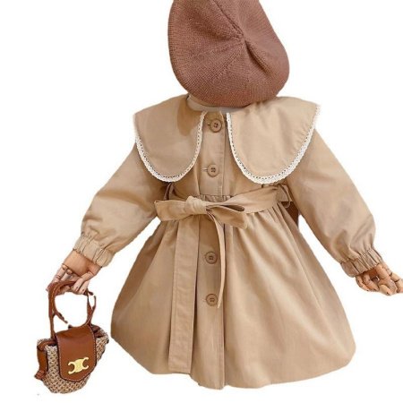 Детский ветровик с воротником для девочек фото