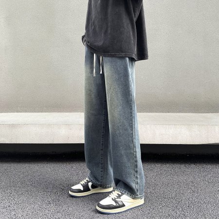 Джинсы мужские 2024 осенние новинки изображение