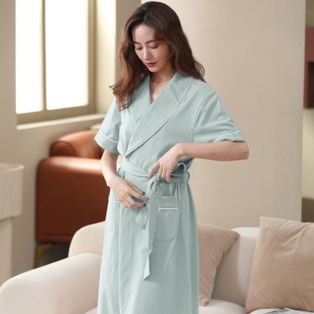 Мужской халат для сна и ванной комнаты из модального хлопка фотография