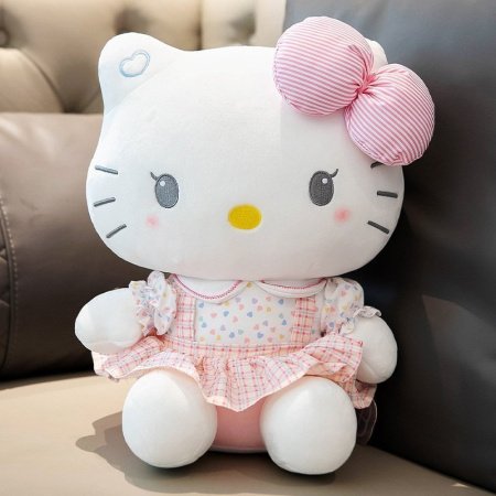 Плюшевая игрушка HelloKitty в розовом платье изображение
