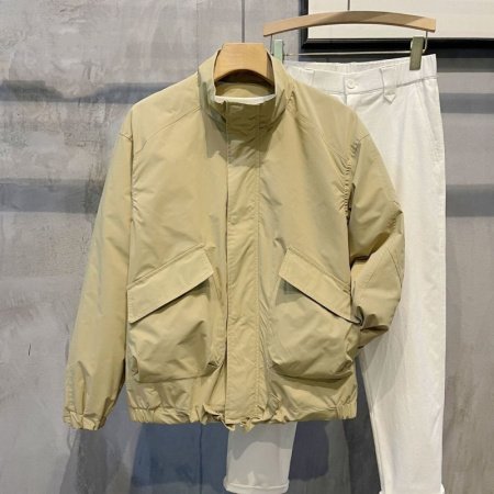 Мужская куртка в стиле хипстер с высоким воротником фото