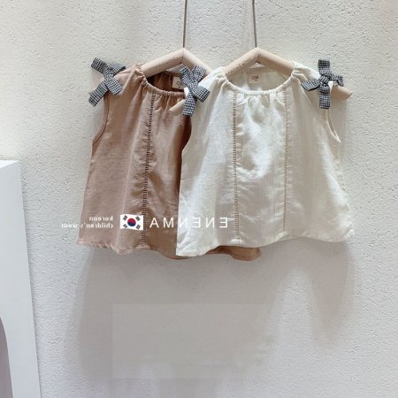 Детская хлопковая майка без рукавов фотография