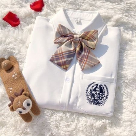 Детская школьная рубашка с коротким рукавом изображение