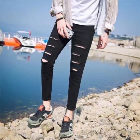 Широкие джинсы cityboy с высокой посадкой фотография
