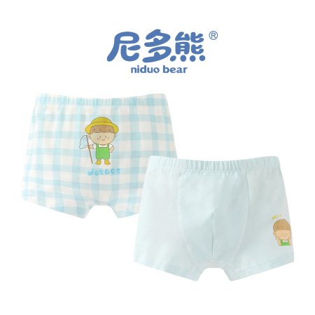 Набор мужских детских трусов из чистого хлопка изображение