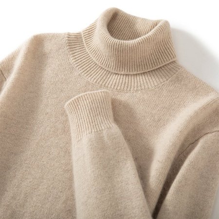 Мужской свитер из кашемира с высоким воротником фото