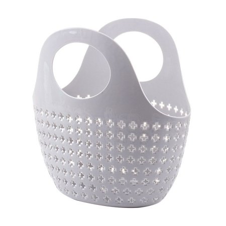 Пластиковая корзина для ванной комнаты фотография