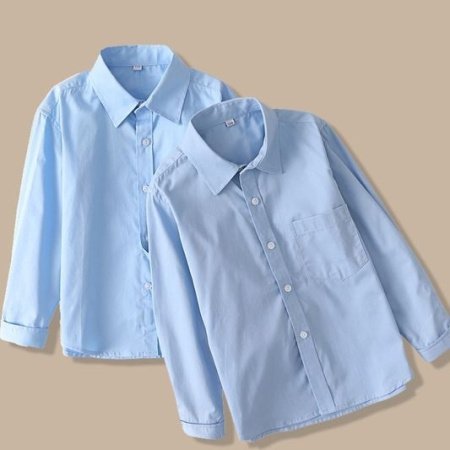 Детская синяя рубашка фото
