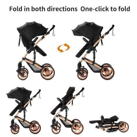 Коляска детская GO-KO-588-black / К1 / В13.5 фото