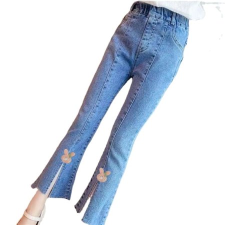 Детские джинсы с высокой талией фотография