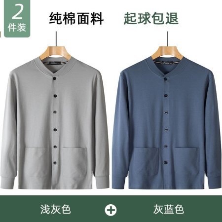 Мужская хлопковая футболка с длинным рукавом для пожилых фотография