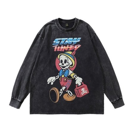 Толстовка TKPA с длинным рукавом в стиле ретро фотография