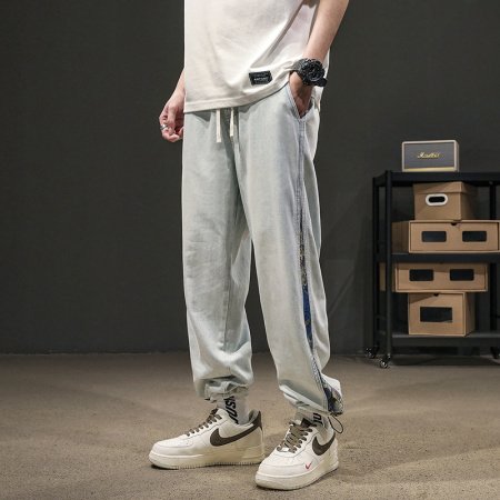 Джинсы мужские 2024 новинка весна-осень изображение