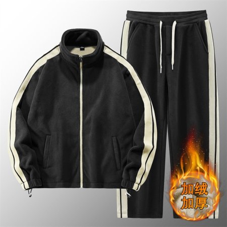 Мужская куртка с начесом и застежкой на молнии изображение